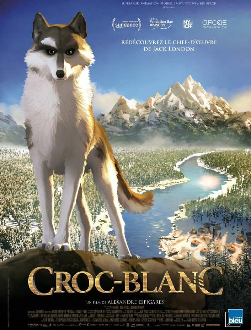 Croc-blanc, l'affiche du dessin-animé