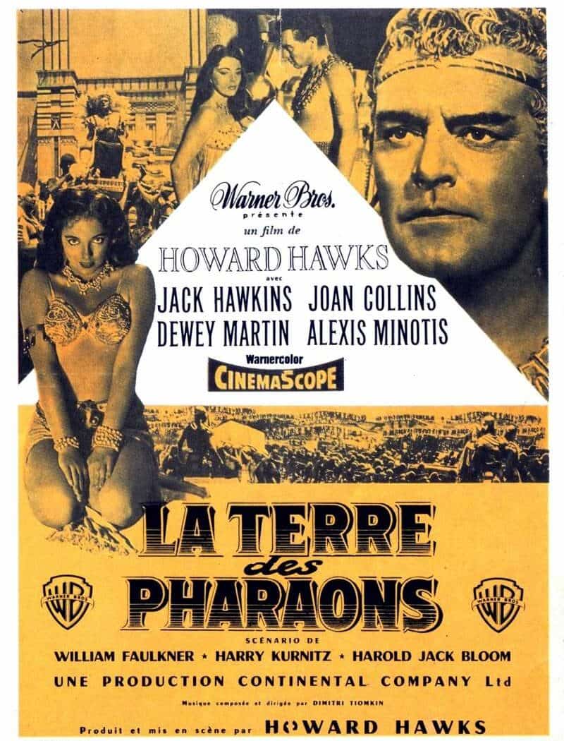 La terre des pharaons, l'affiche