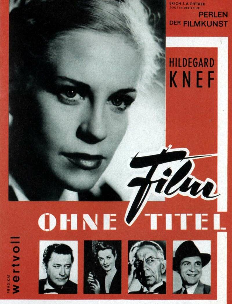 Film sans titre, affiche allemande