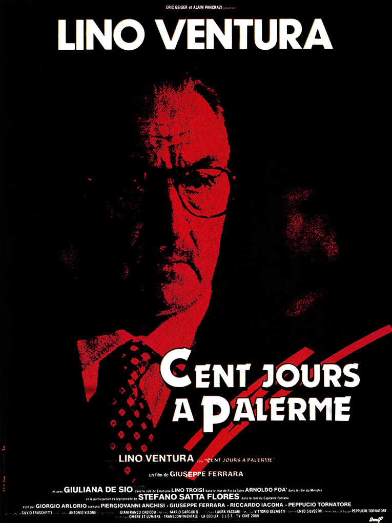Cent jours à Palerme, affiche film 1094