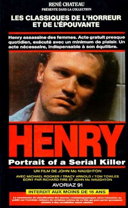 Hnery, portrait d'un serial-killer, la jaquette VHS