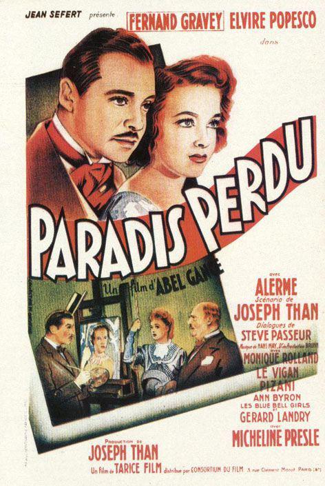 Affiche de paradis perdu d'Abel Gance