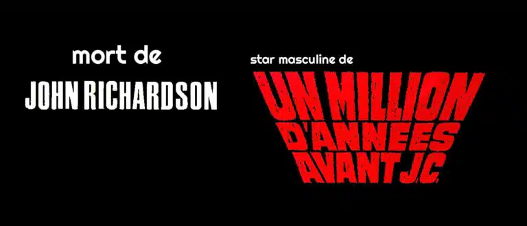 Mort de l’acteur John Richardson