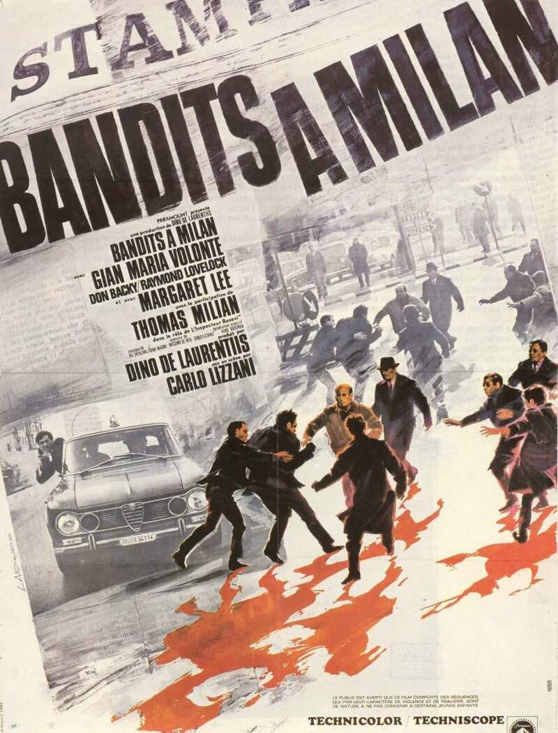 Bandits à Milan, l'affiche