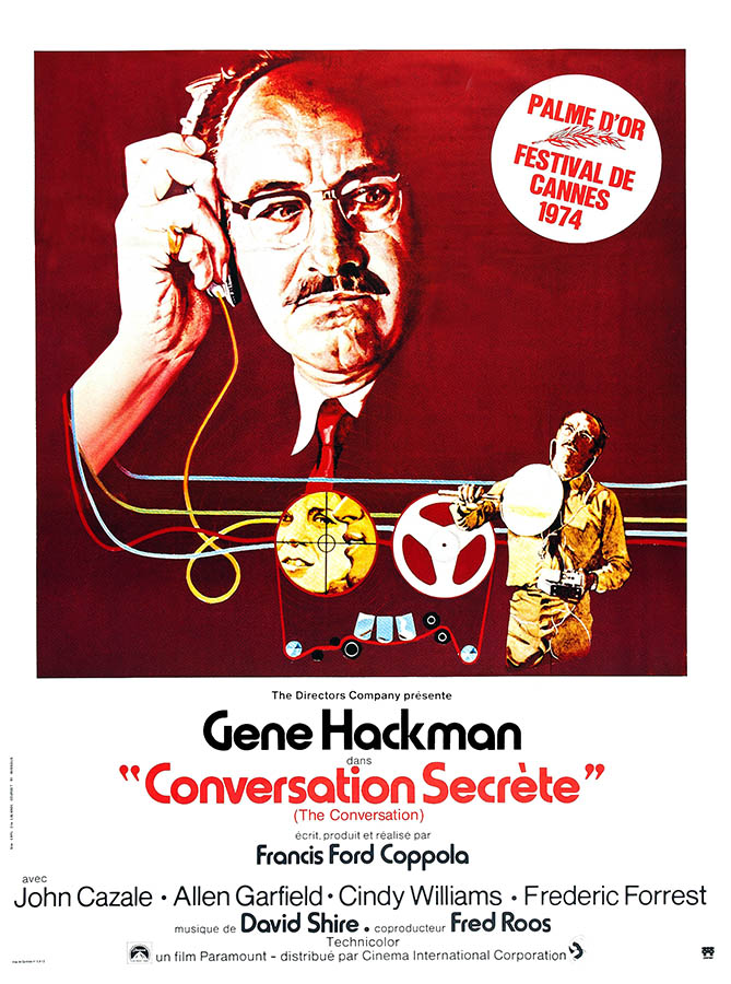 Conversation secrète, affiche du film de Francis Ford Coppola