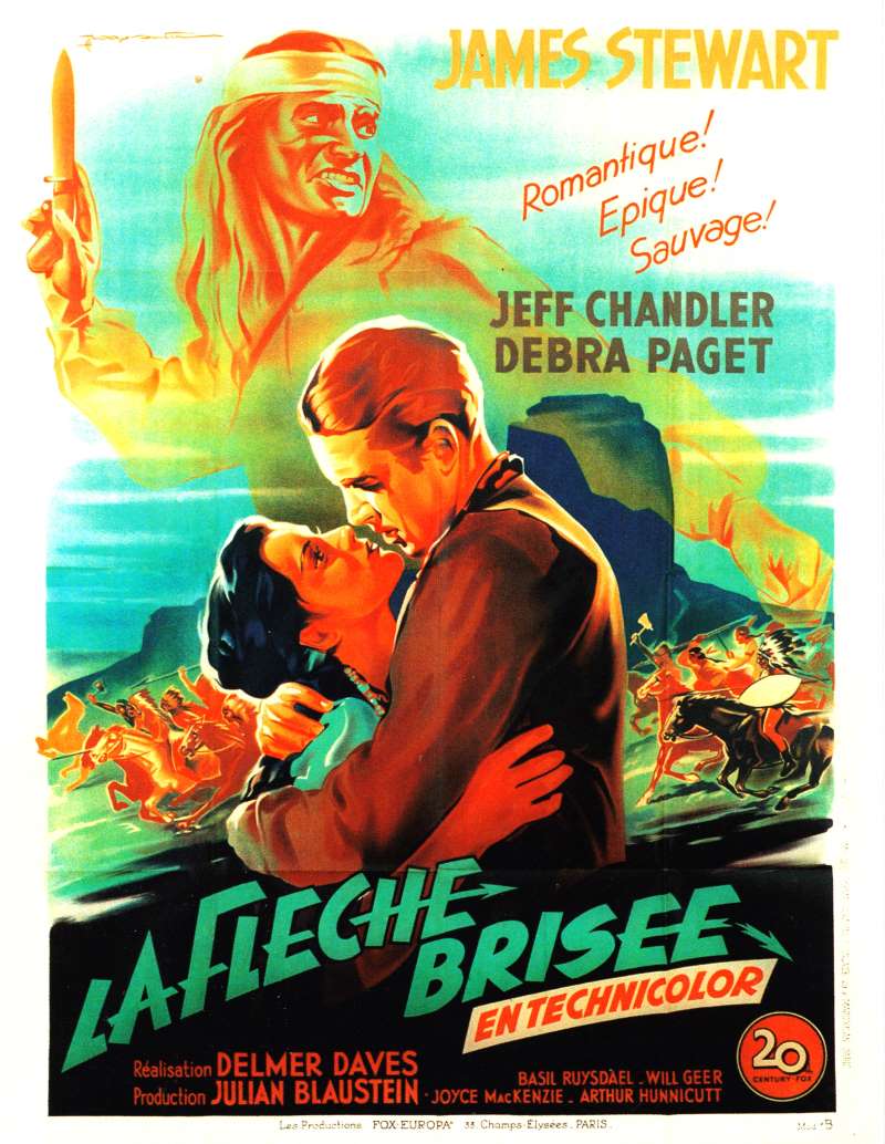 La flèche brisée, l'affiche