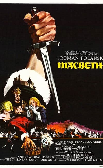 Macbeth, l'affiche du film de Roman Polanski (1971)
