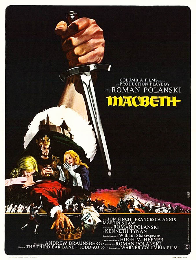 Macbeth, l'affiche du film de Roman Polanski (1971)