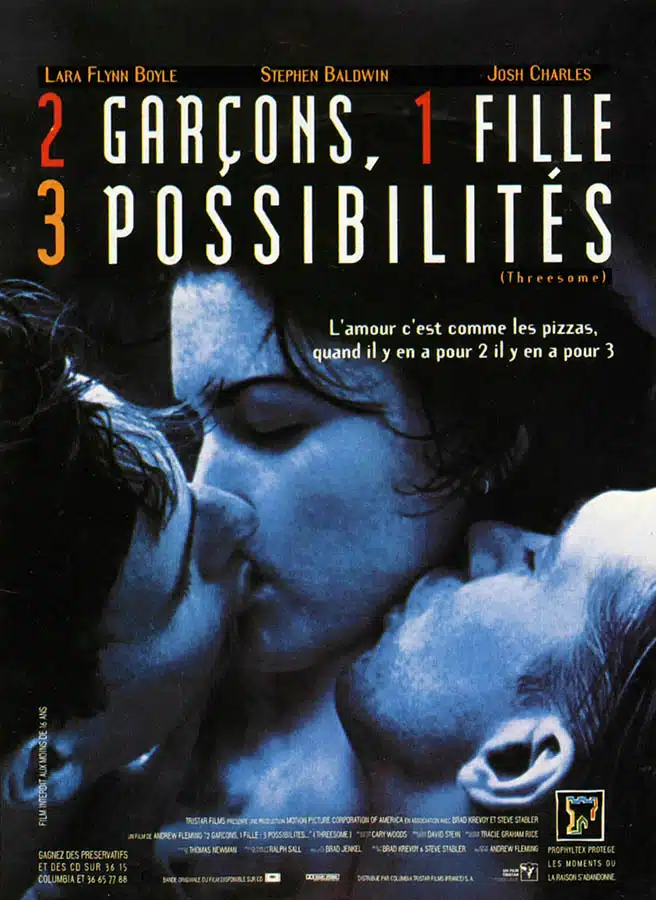 2 garçons, 1 fille, 3 possibilités, affiche du filmd 'Andrew Fleming