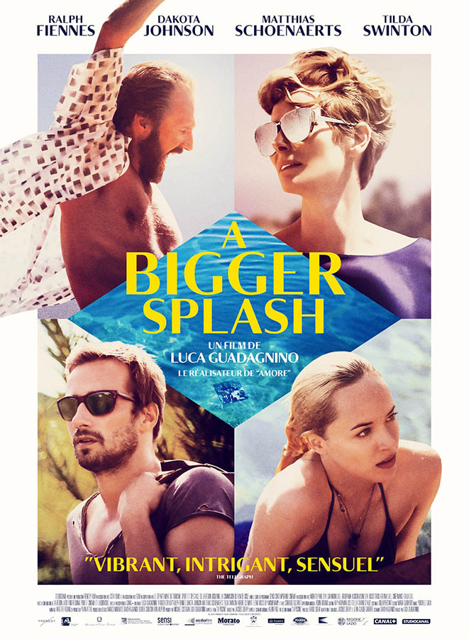 a bigger splash, affiche du film de Luca Guadagnino