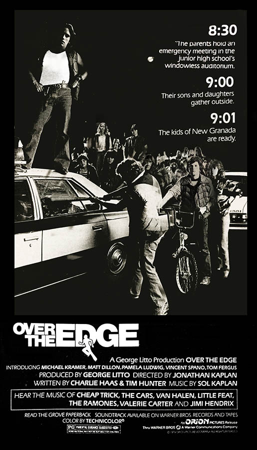Over the edge, affiche américaine cannes 1979
