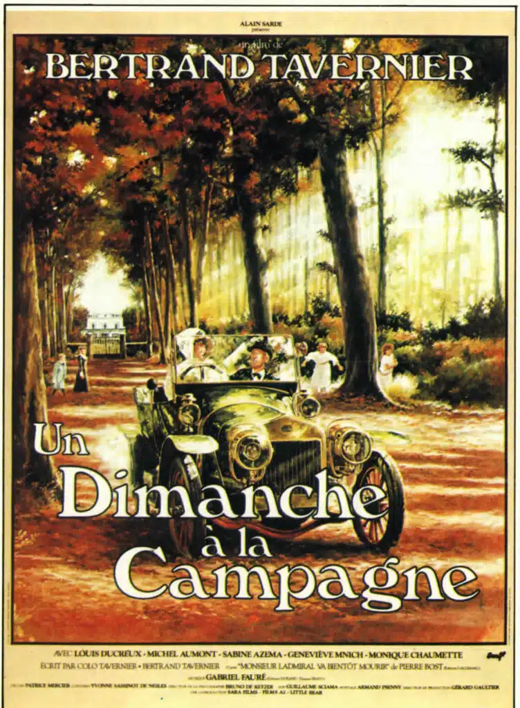 Un dimanche à la campagne, affiche du chef d'oeuvre de Tavernier