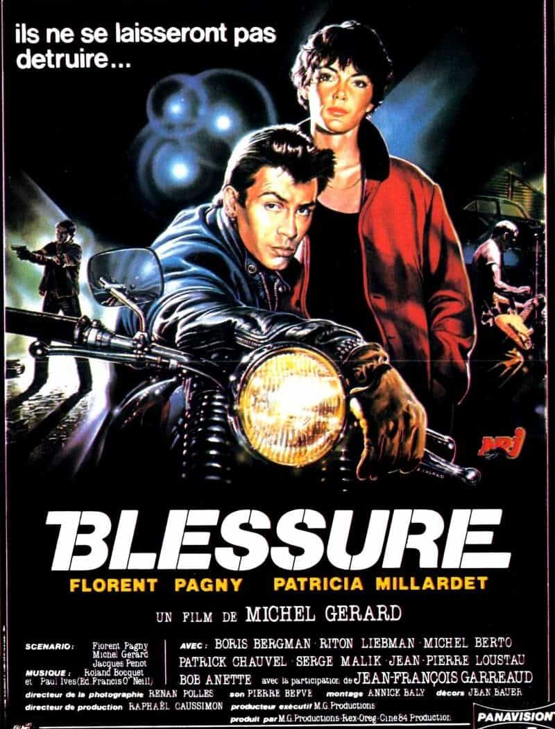 Blessure de Michel Gérard, affiche du film de Michel Gérard par Renato Casaro iche
