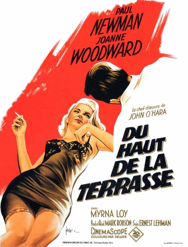 Du haut de la terrasse, l'affiche