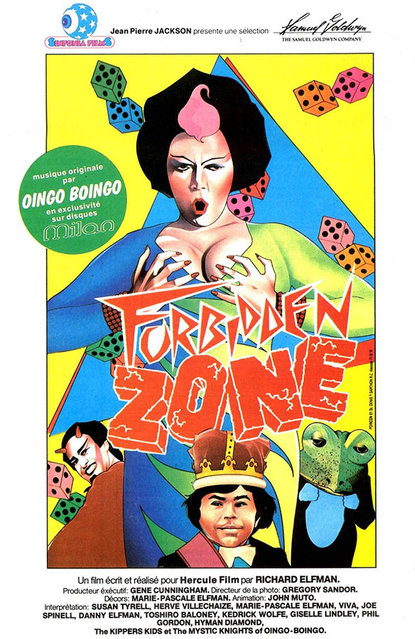 Forbidden Zone, l'affiche du film Richard Elfman