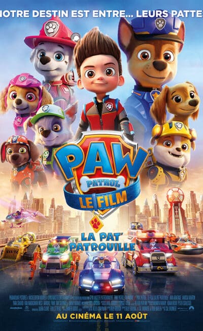 Paw Patrol, le film, la pat patrouille, affiche du film