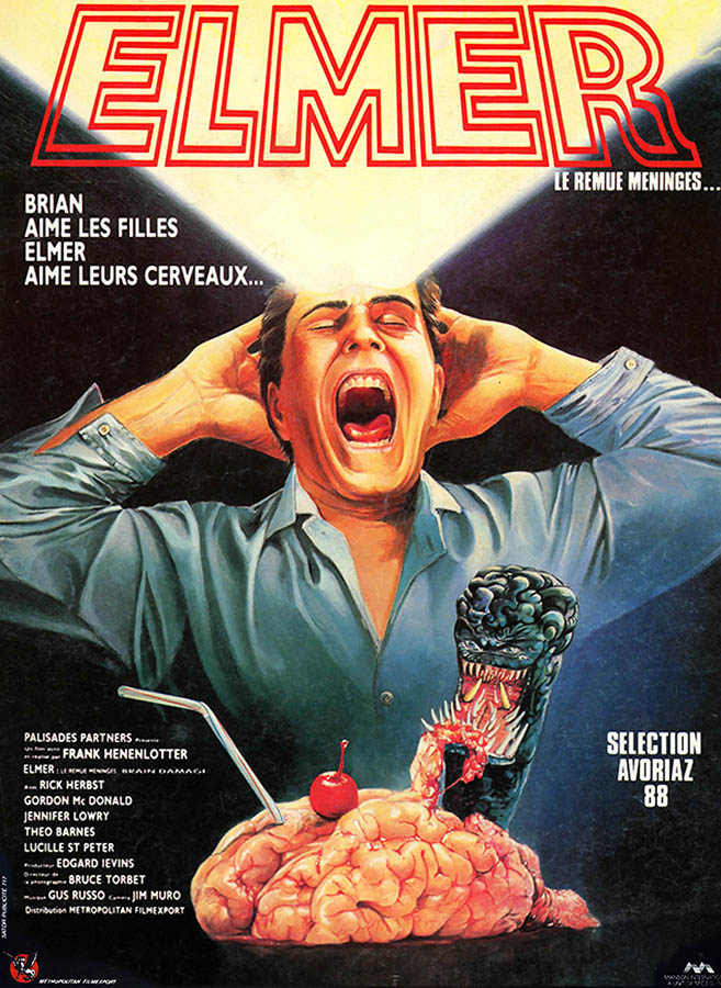 Elmer le remue méninges, affiche du film de Frank Henenlotter