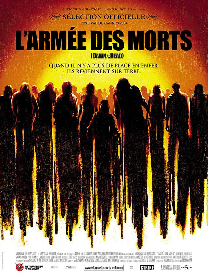 L'armée des morts (2004), afiche du remake de Zombie