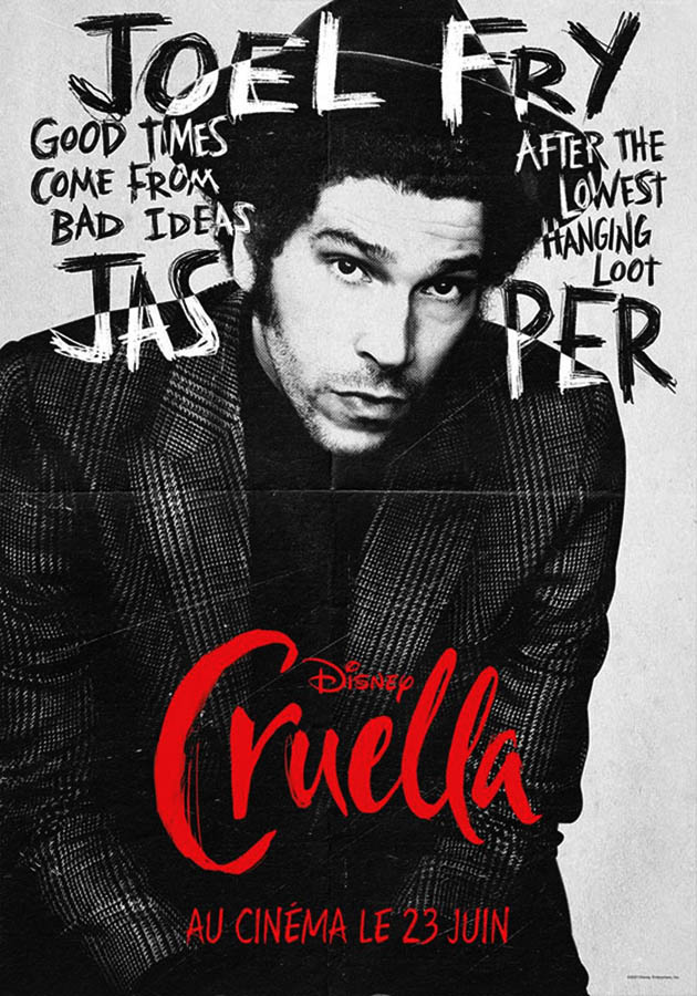 Cruella, affiche personnage Joel Fry