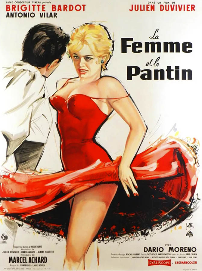 La femme et le pantin de Julien Duvivier, affiche (1959)
