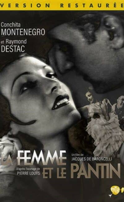 La femme et le pantin, jaquette