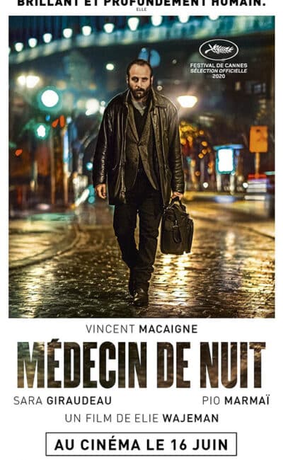 Médecin de nuit, affiche portrait du film d'Elie Wajeman