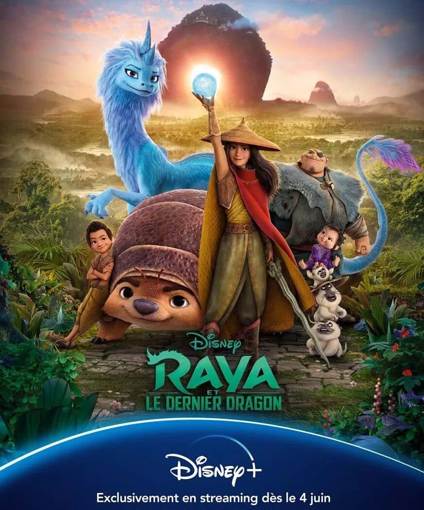 Raya et le dernier dragon, affiche Disney+