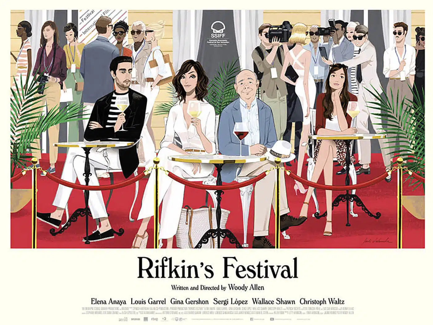 Rifkin's Festival, affiche réalisée par Jordi Labanda