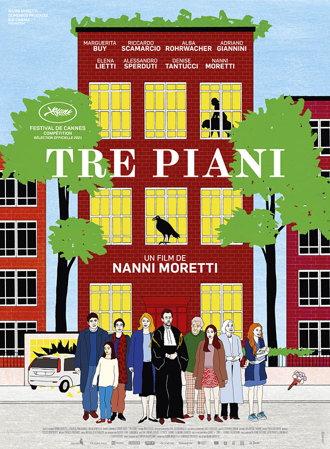 Tre Piani de Nanni Moretti, affiche