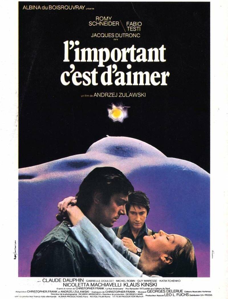 L'important c'est d'aimer, l'affiche