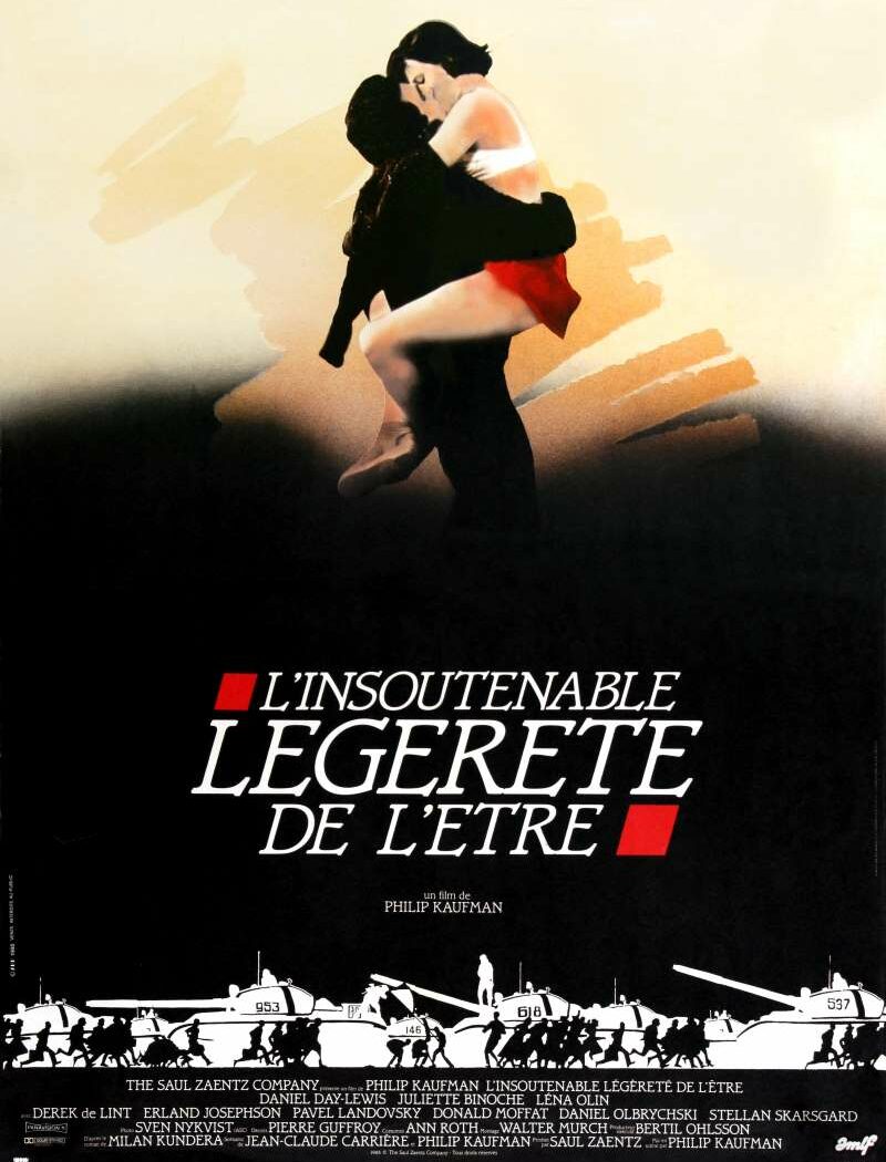 L'insoutenable légèreté de l'être, l'affiche