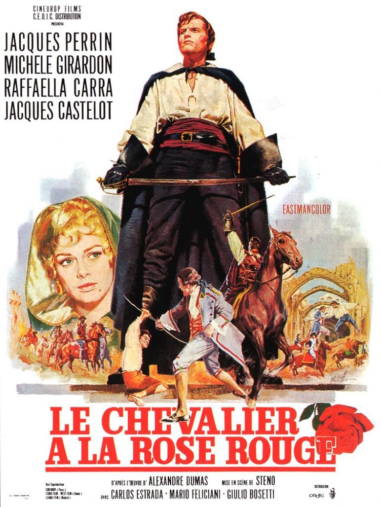 Affiche française du Chevalier à la rose rouge de Steno