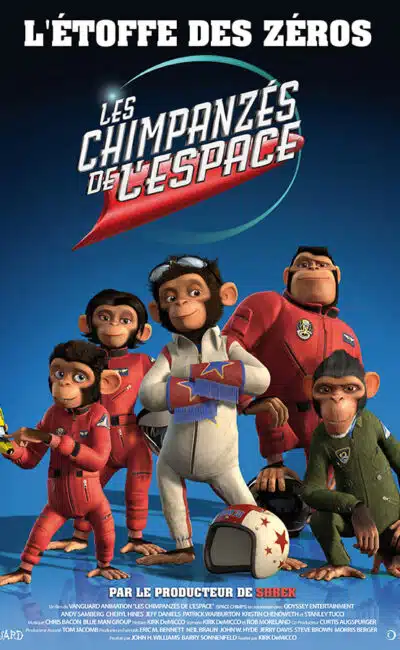Les chimpanzés de l'espace (Vanguard), affiche de Space Chimp (2008) de Kirk DeMicco