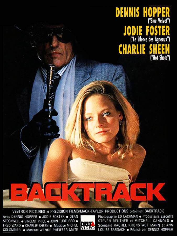 Backtrack en VHS chez Delta Vidéo, jaquette (1992)