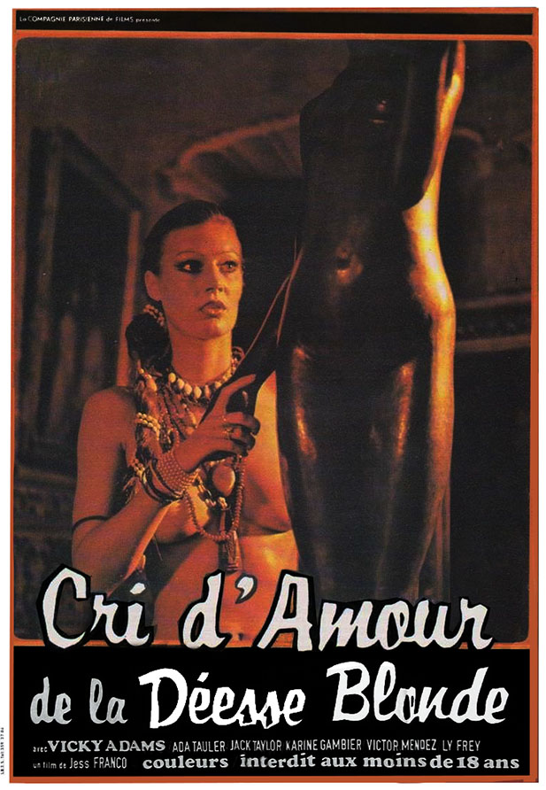 Cri d'amour de la déesse blonde, affiche restaurée