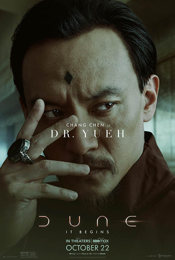 Chang Chen dans Dune de Denis Villneuve (affiche personnage)