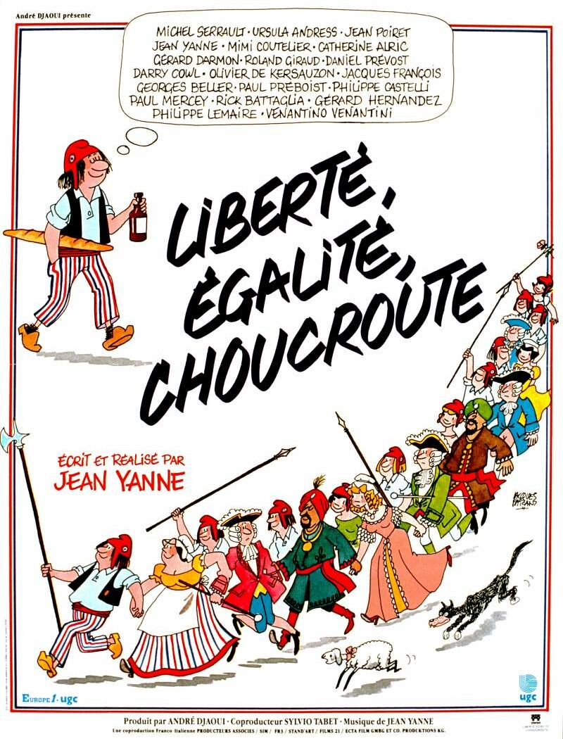 Liberté, égalité, choucroute, l'affiche