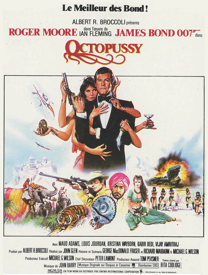 Octopussy, affiche alternative rare