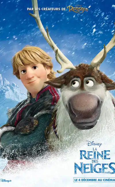 Affiche personnage de La Reine des Neiges (Sven et Kristoff)
