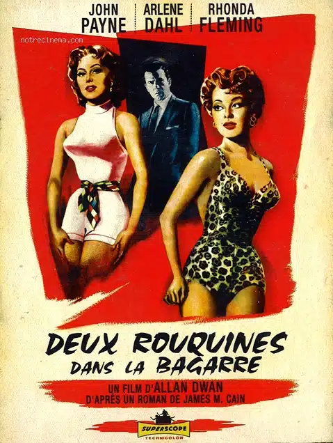 Affiche française de Deux rouquines dans la bagarre d'Allan Dwan