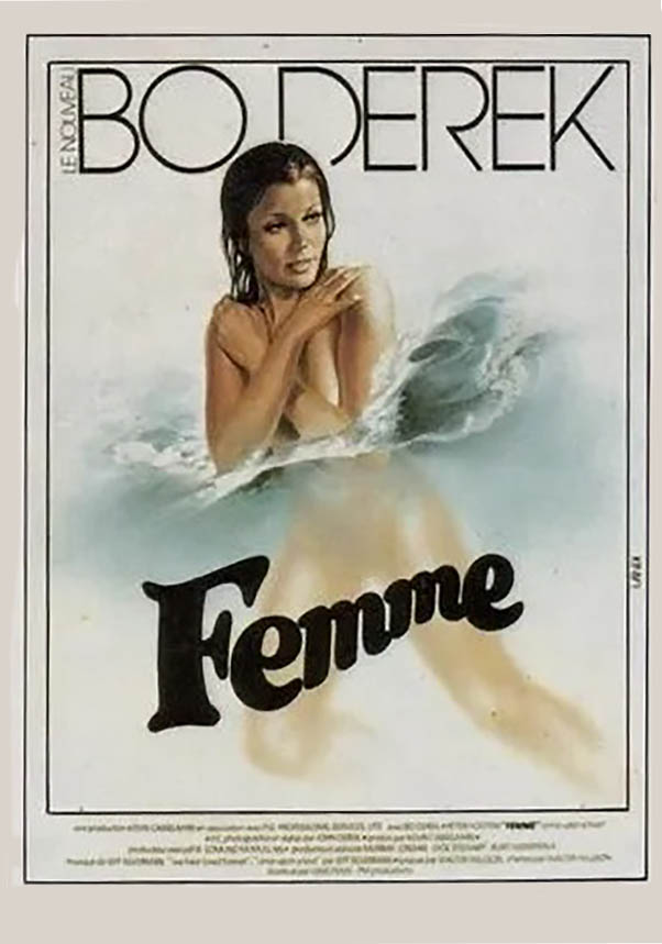 Femme de JOhn Derek, avec Bo Derek, affiche 1981 par Landi