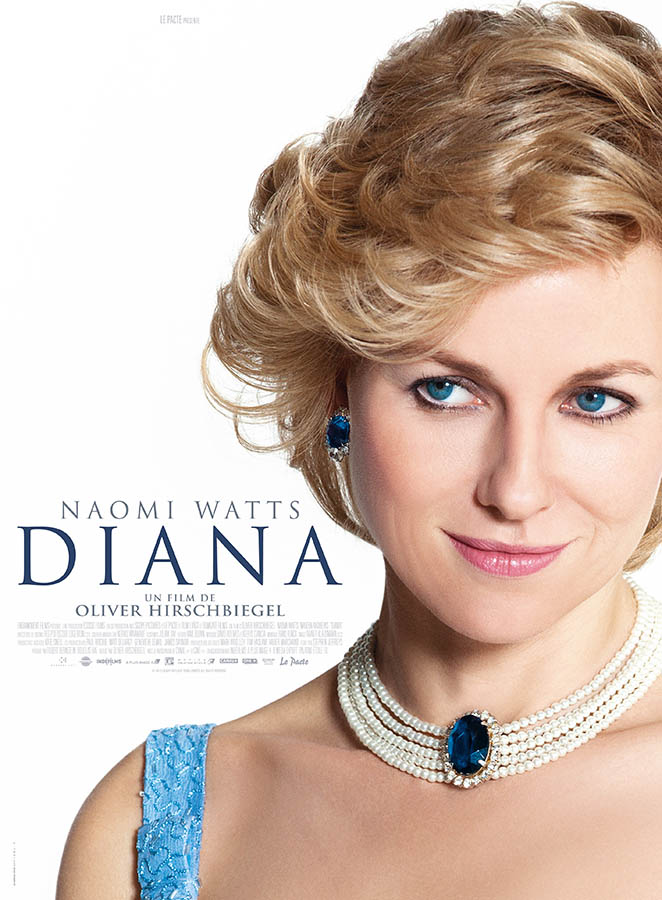 Diana, affiche du biopic avec Naomi Watts