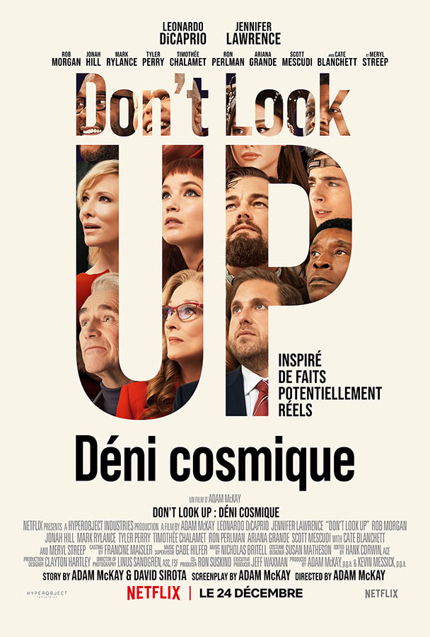 Don't Look Up, affiche Netflix (2021)