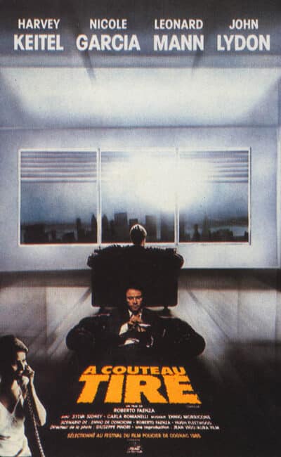 A couteau tiré, affiche française du film avec Nicole Garcia et Harvey Keitel