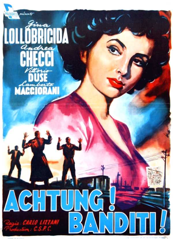 Achtung! Banditi!, l'affiche belge