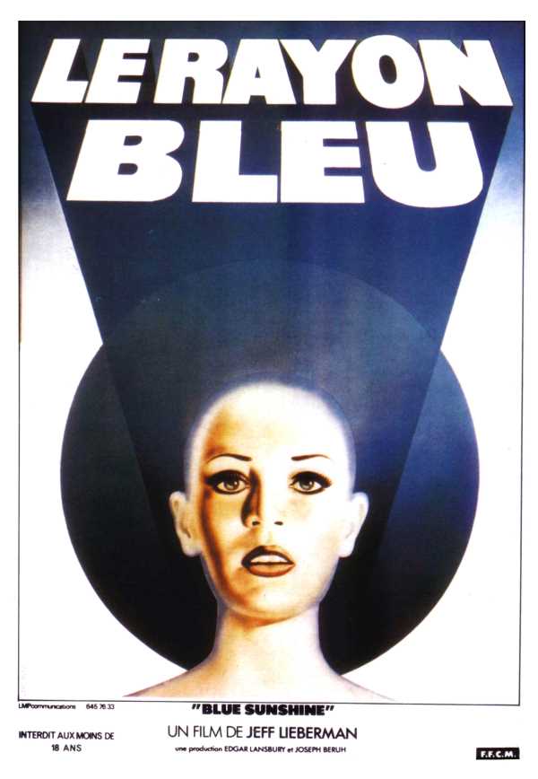 Le rayon bleu (Blue Sunshine), l'affiche