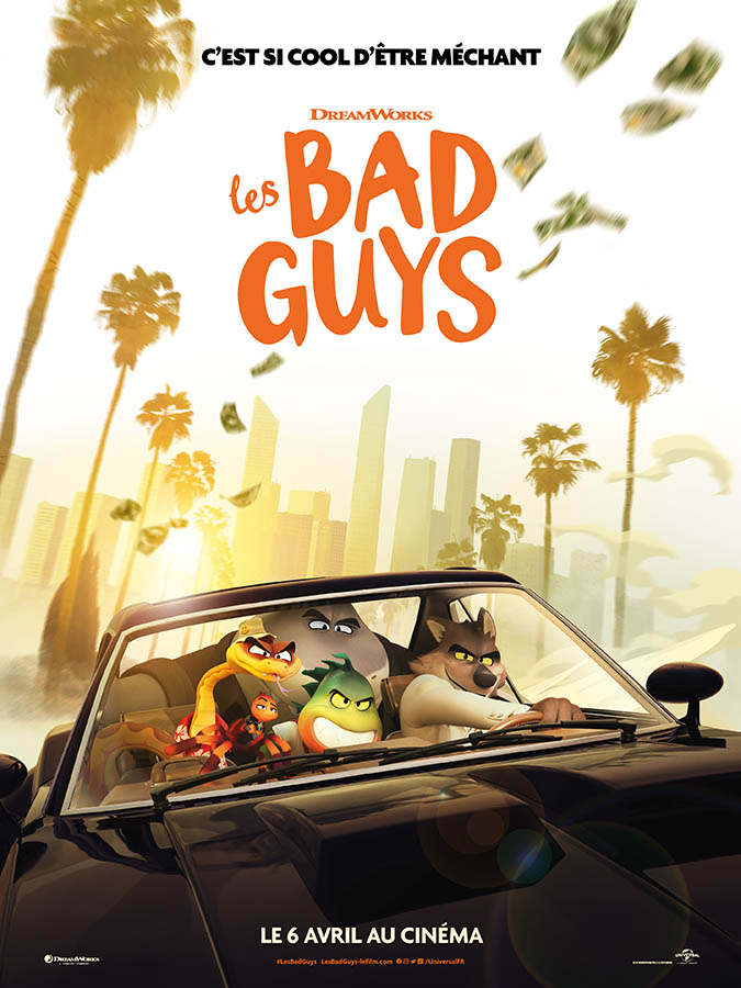 Les bad guys, affiche du film Dreamworks