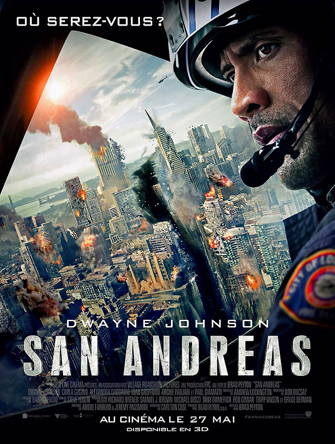 San Andreas, affiche du film avec Dwayne Johnson