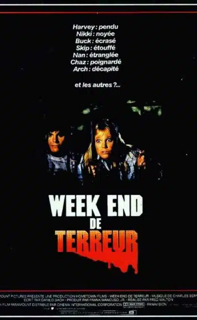Week-end de terreur, l'affiche