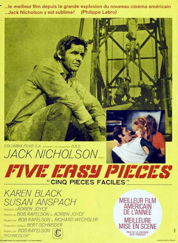 Cinq pièces faciles, l'affiche